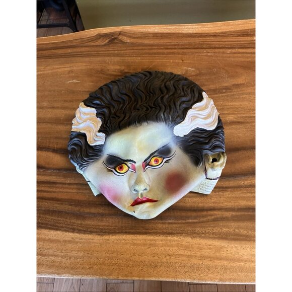 1997 Paper Magic Group Bride of Frankenstein Rubber Mask Universal Monsters - Picture 11 of 11